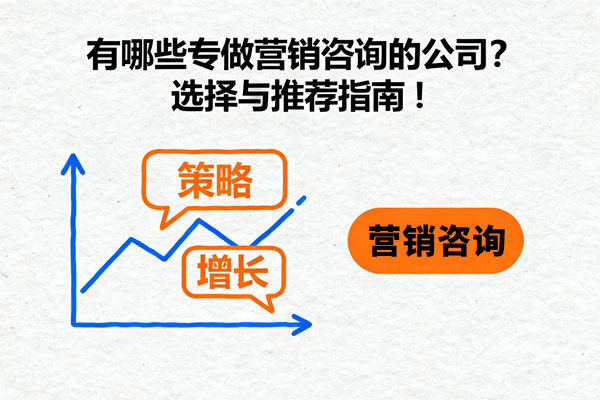 有哪些專做營(yíng)銷咨詢的公司？選擇與推薦指南！